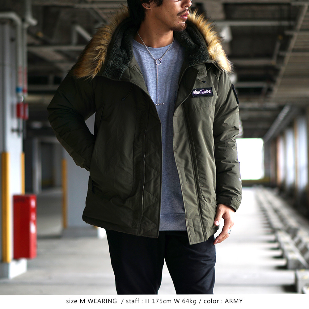 半額品 WILD THINGS ワイルドシングス 中綿ジャケット PRIMALOFT M