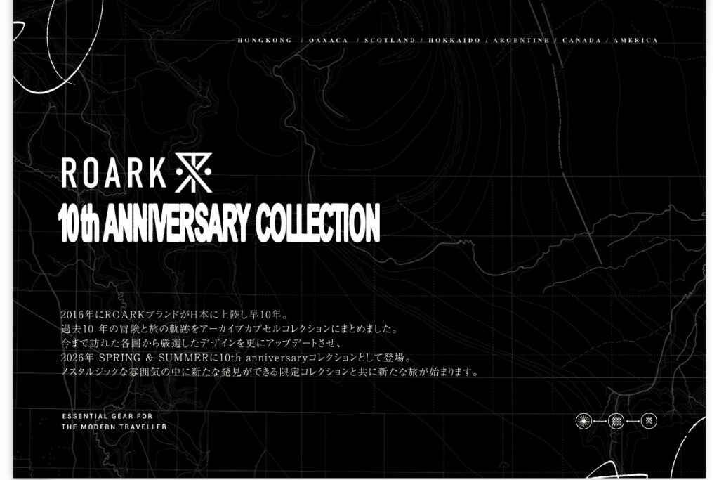 ROARK REVIVAL / ロアークリバイバル 新作として10周年コレクションがスタート！半袖シャツやTシャツを発売
