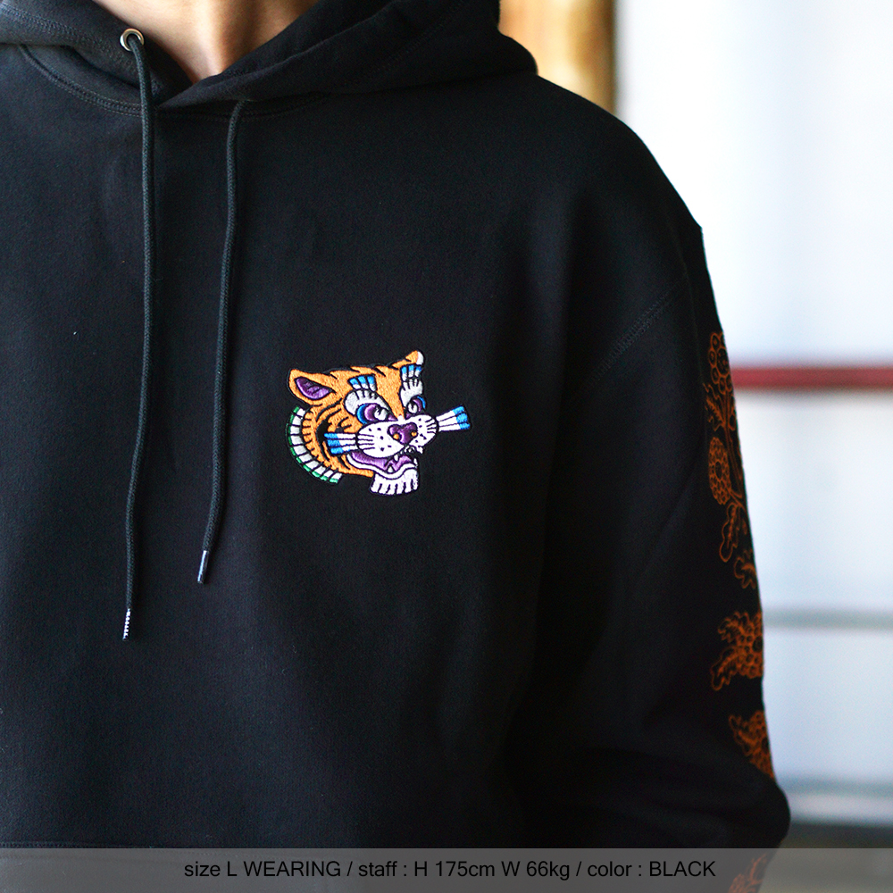 ROARK REVIVAL】´HOKKAIDO TIGER´ P/O HOODED SWEAT-