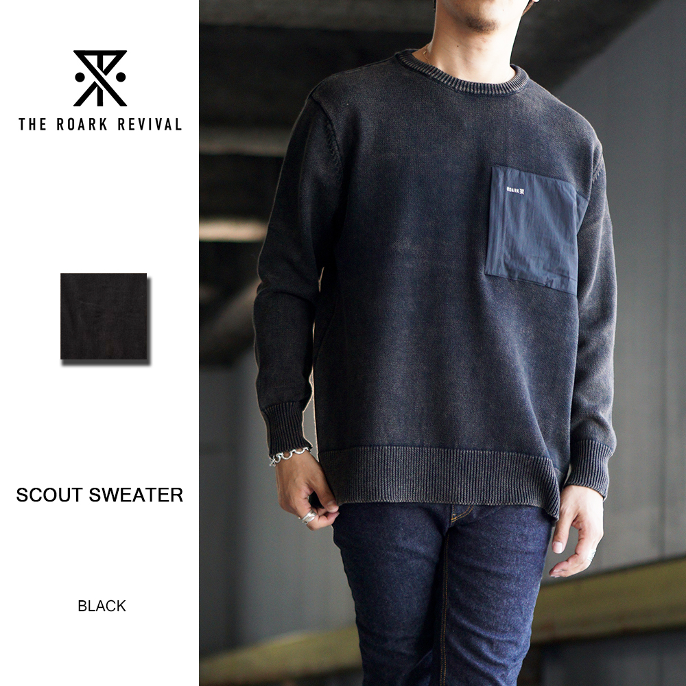 ROARK REVIVAL / SCOUT SWEATER / RKJ950-BLK - Select Shop D-River