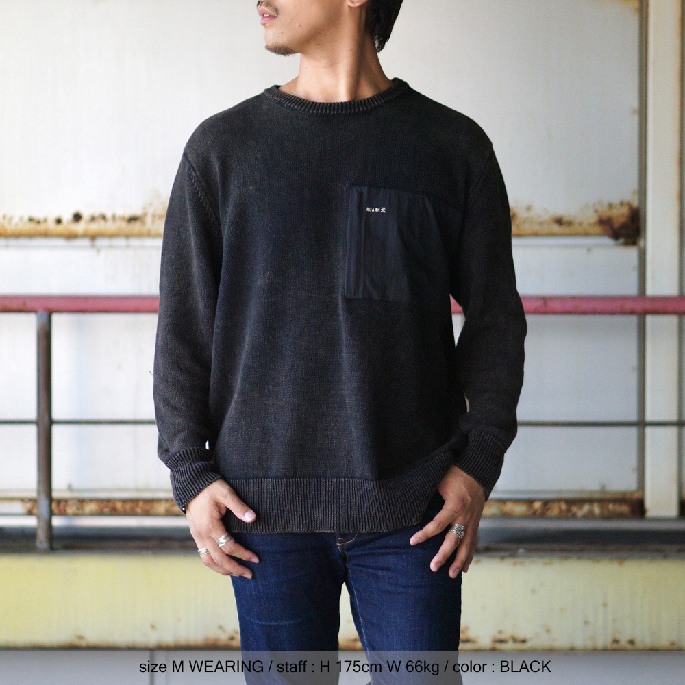 ROARK REVIVAL / SCOUT SWEATER / RKJ950-BLK - Select Shop D-River