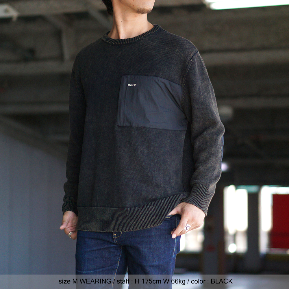 ROARK REVIVAL / SCOUT SWEATER / RKJ950-BLK - Select Shop D-River