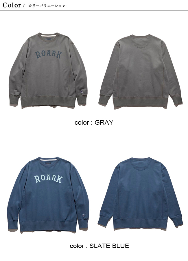 ROARK REVIVAL / “MEDIEVAL LOGO” CREW SWEAT / RSWJ972-SLT - Select